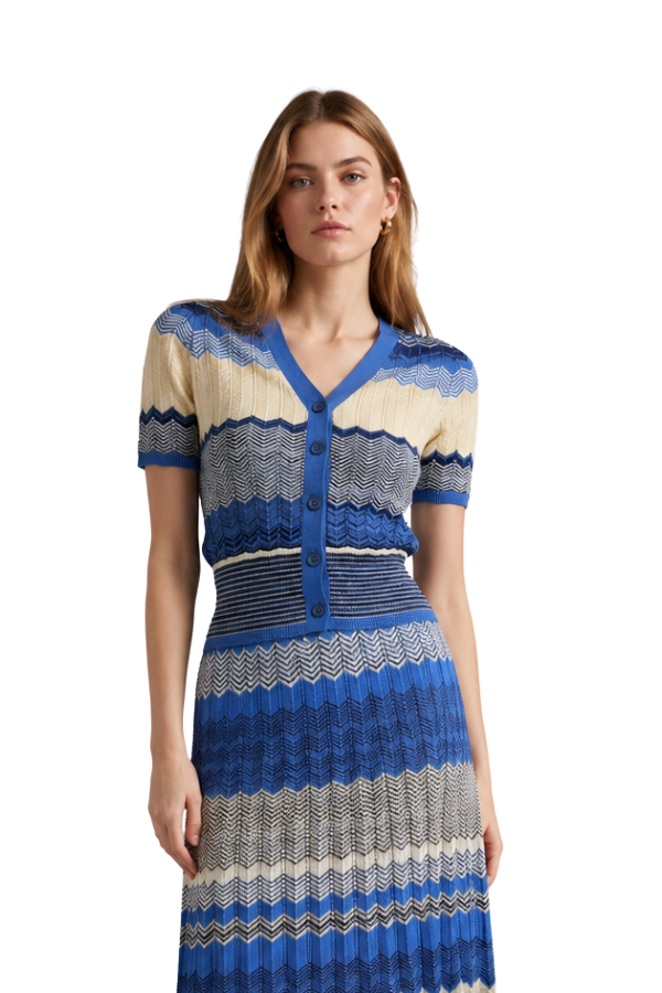The Margot Knit V-Neck Sweater Top