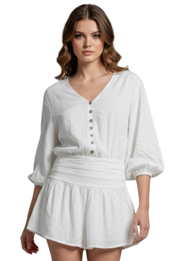 The Linen Mini Dress