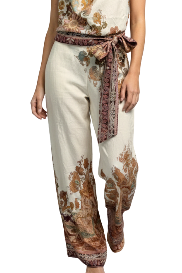 The Paisley Wide Leg Pant