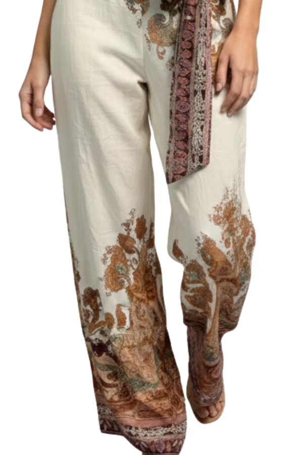 The Paisley Wide Leg Pant