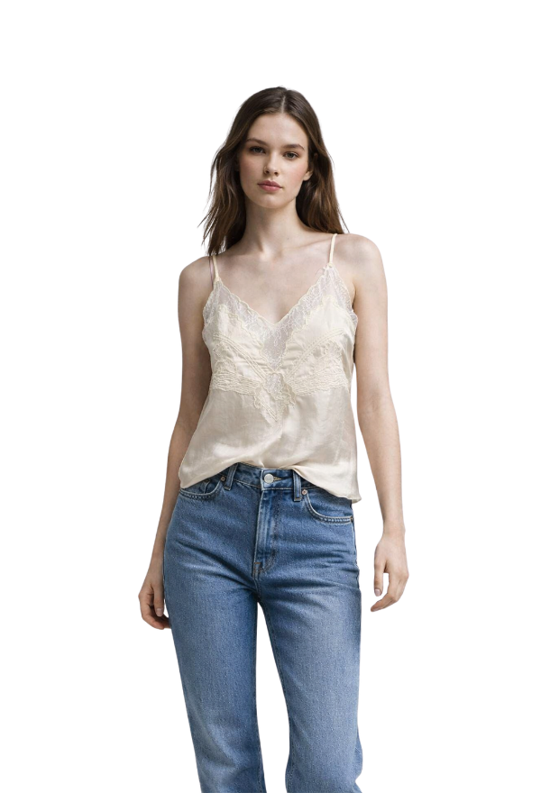 The Joa Satin Lace Cami - pookie and sebastian
