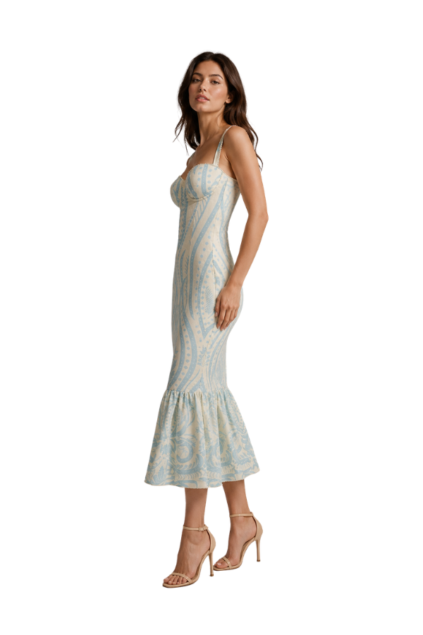 The Victoria Ruffle Bottom Dress