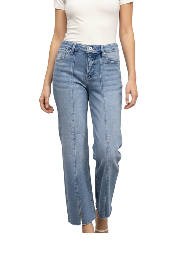 The Slit Mid Rise Jeans - pookie and sebastian