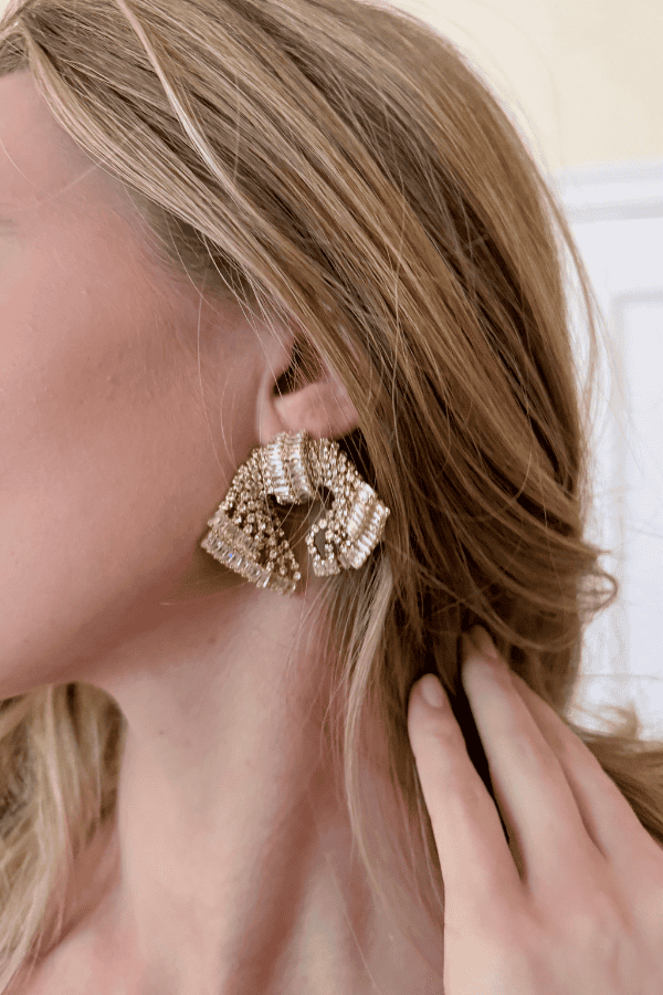 Shiny Bow Earrings - pookie and sebastian
