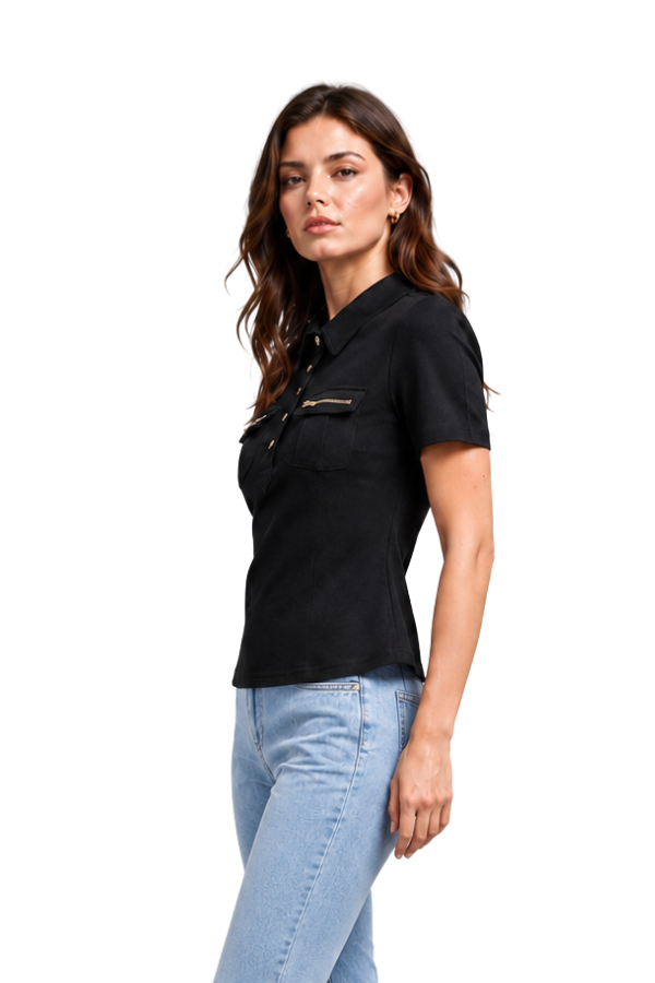 The Sloane Button-Pocket Polo