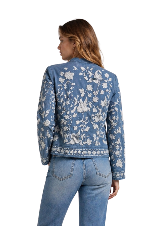 The Veronika Embroidered Jean Top - pookie and sebastian