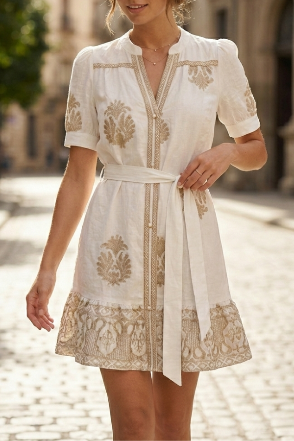 The Anastasia Embroidered Dress