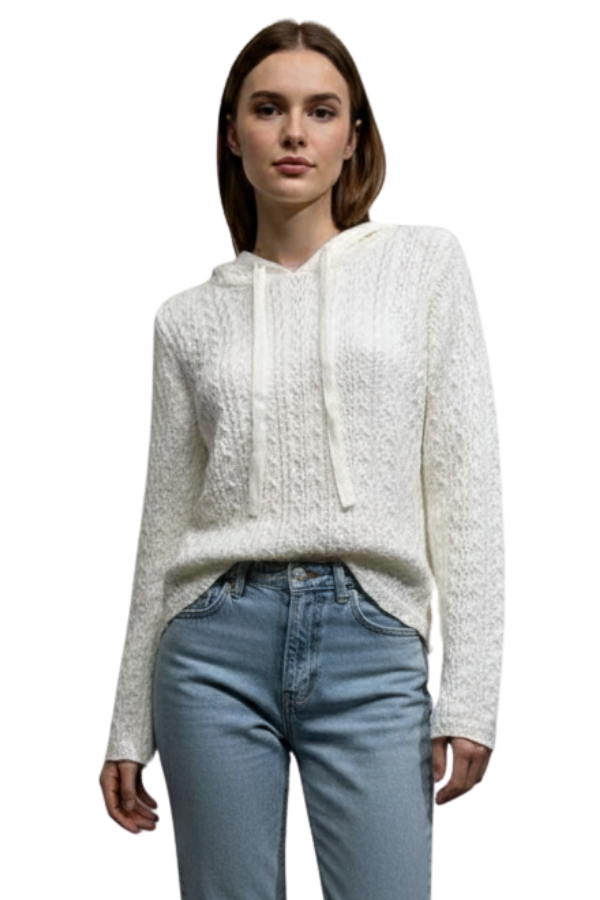 The Hampton Eyelet Knitted Hoodie - pookie and sebastian