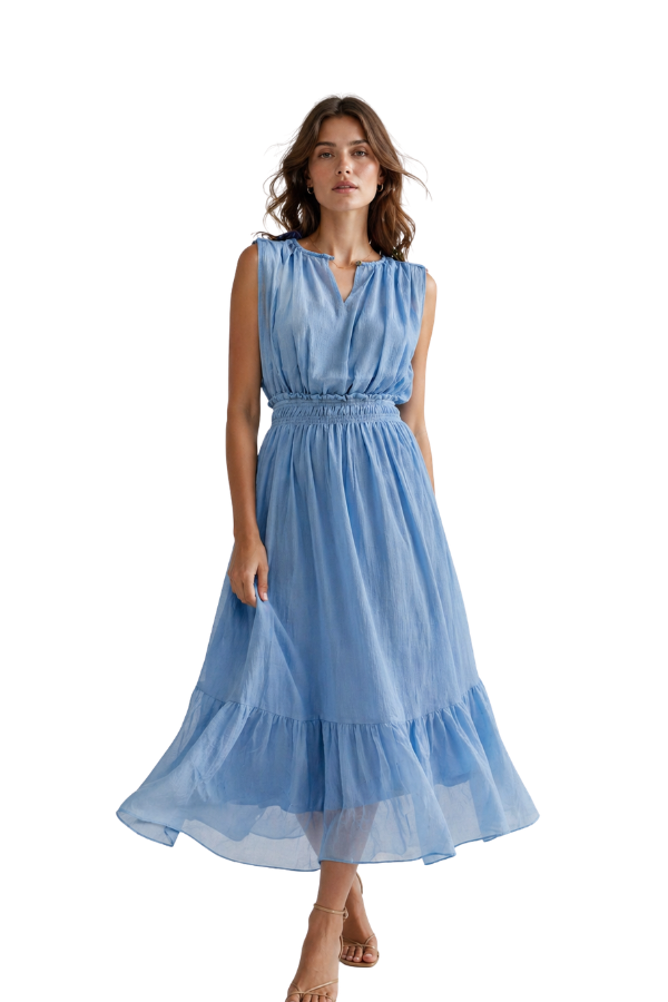 The Margot Sheer Midi Dress