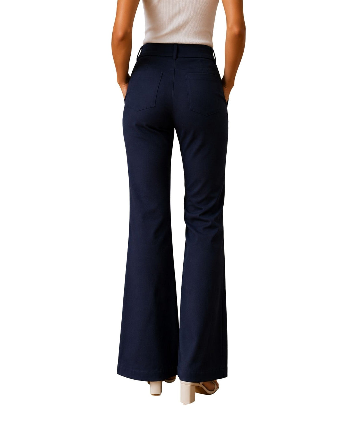 The Angela High Rise Flare Pants - pookie and sebastian