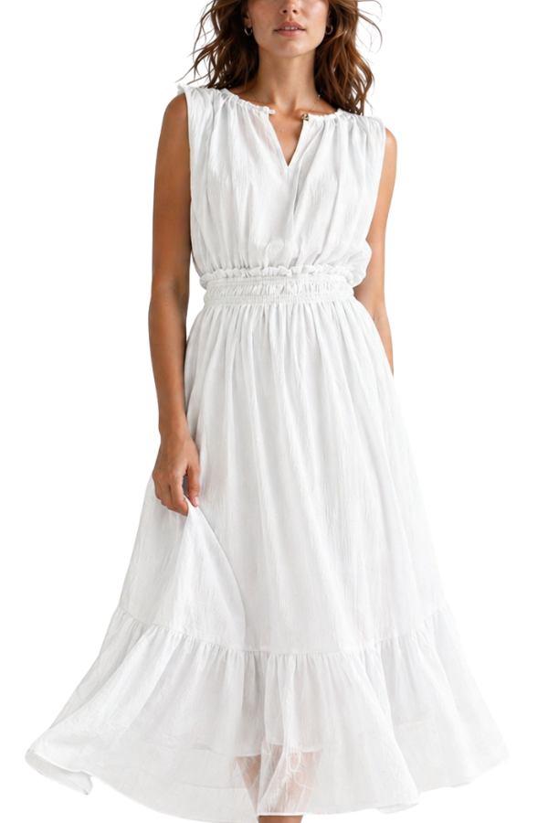 The Margot Sheer Midi Dress