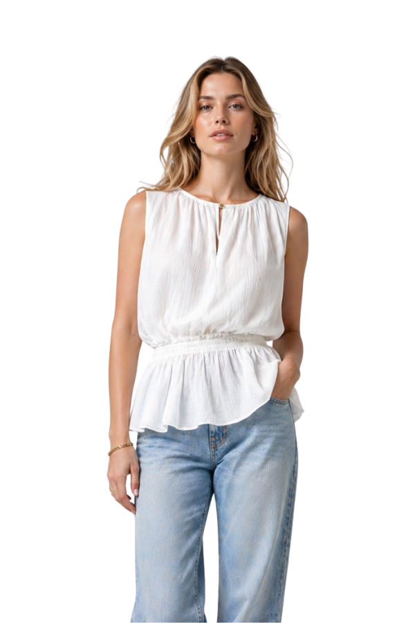 The Margot Sheer Top With Stretch Waist - pookie and sebastian