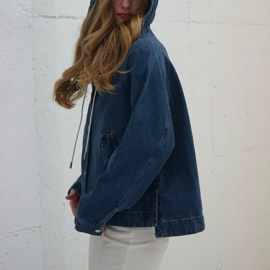 Denim Jacket with Hoodie