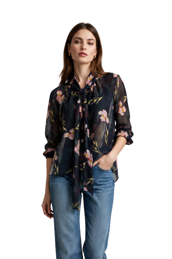 The Melania Floral Printed Blouse - pookie and sebastian