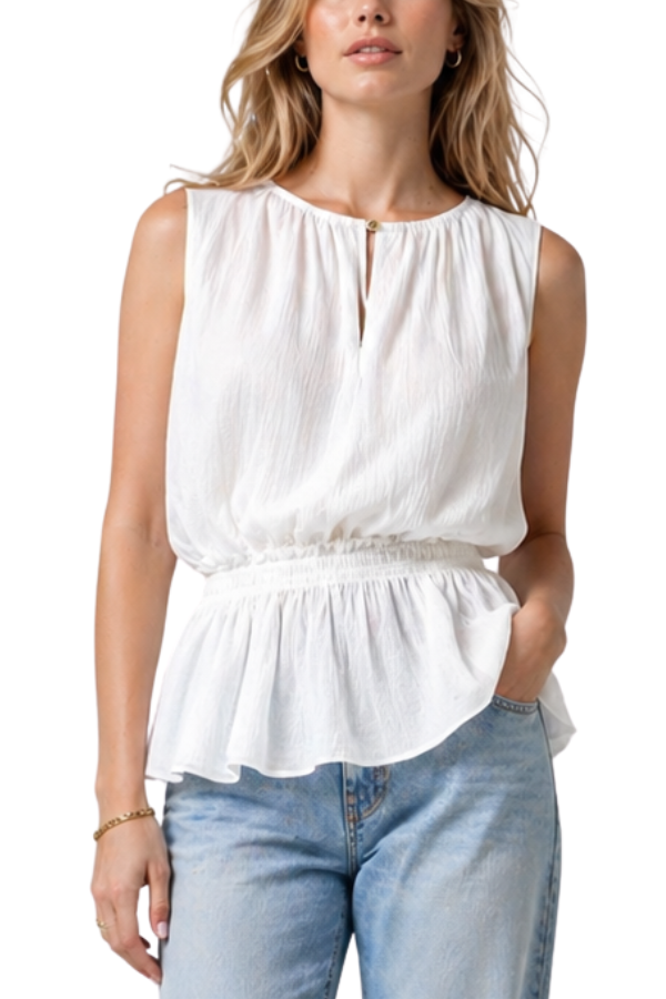 The Margot Sheer Top With Stretch Waist - pookie and sebastian