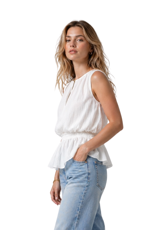 The Margot Sheer Top With Stretch Waist - pookie and sebastian