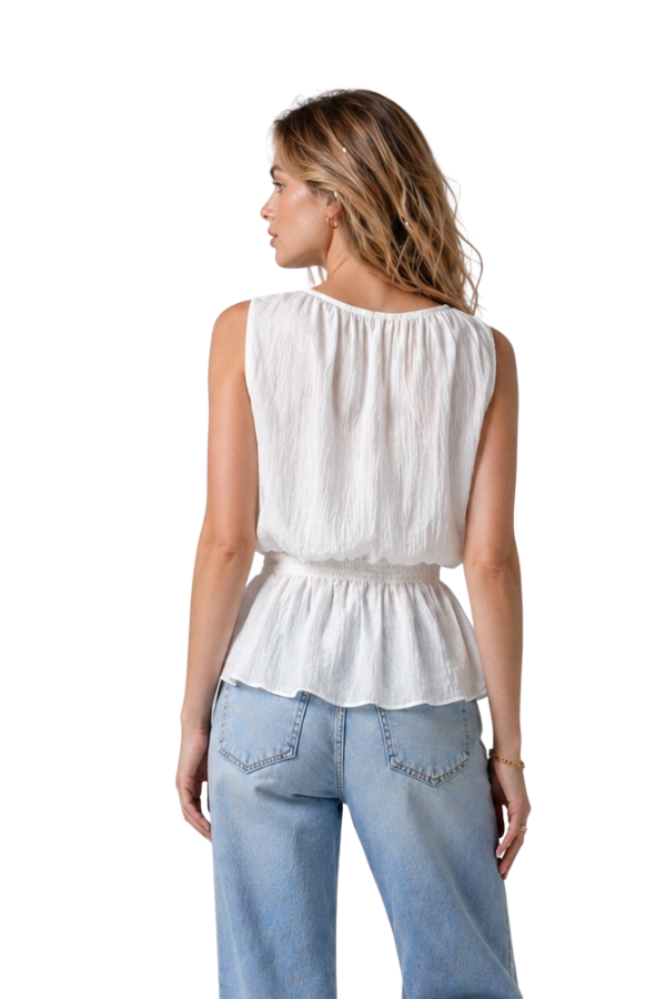 The Margot Sheer Top With Stretch Waist - pookie and sebastian