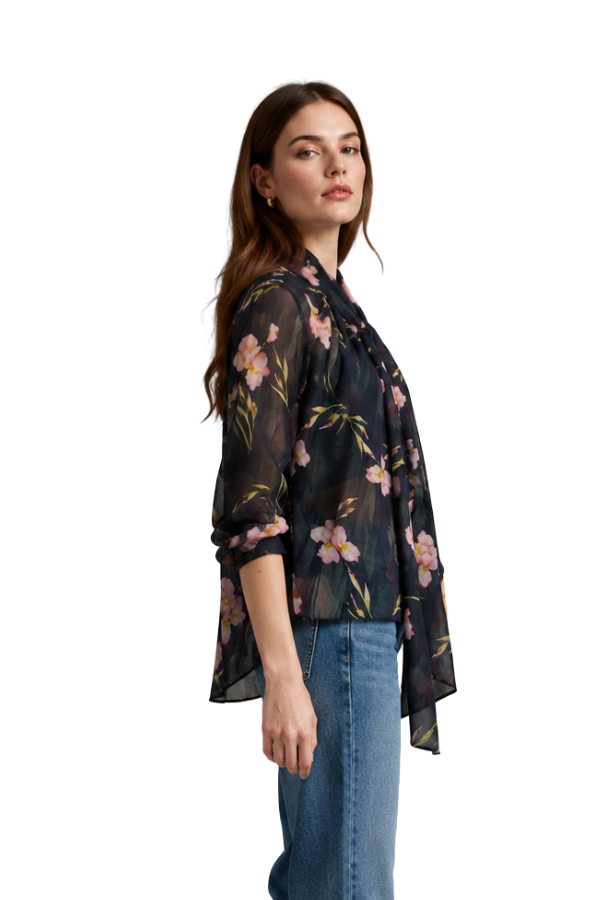 The Melania Floral Printed Blouse - pookie and sebastian