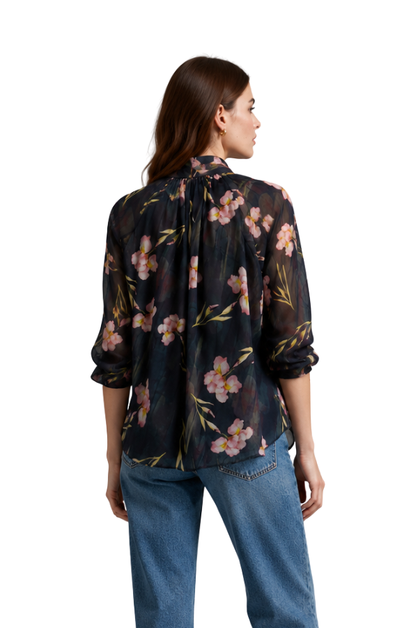 The Melania Floral Printed Blouse - pookie and sebastian