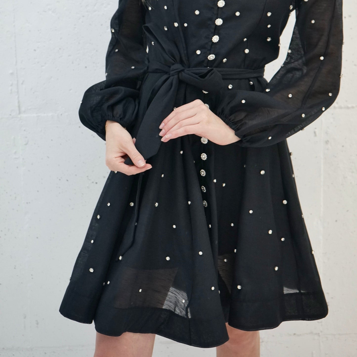 Nightsade Rhinestone Embellished Dress