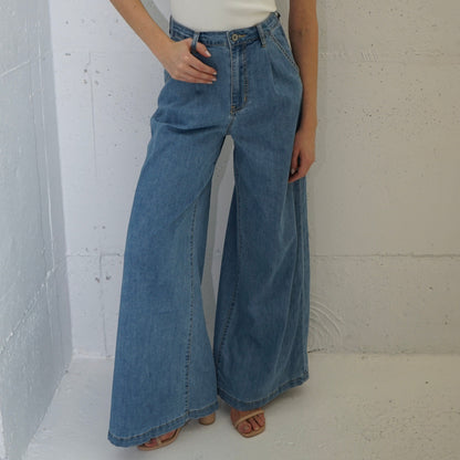 Italian Wide-Leg Denim