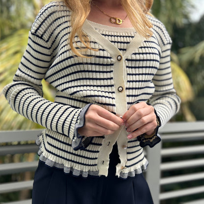 Striped Cardigan