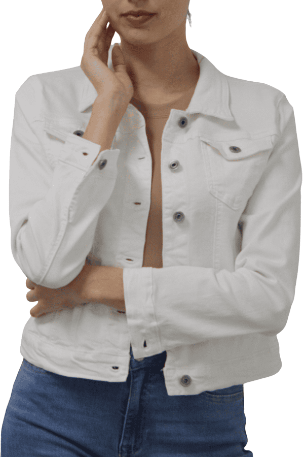 Italian Super Stretch Denim Jacket - pookie and sebastian