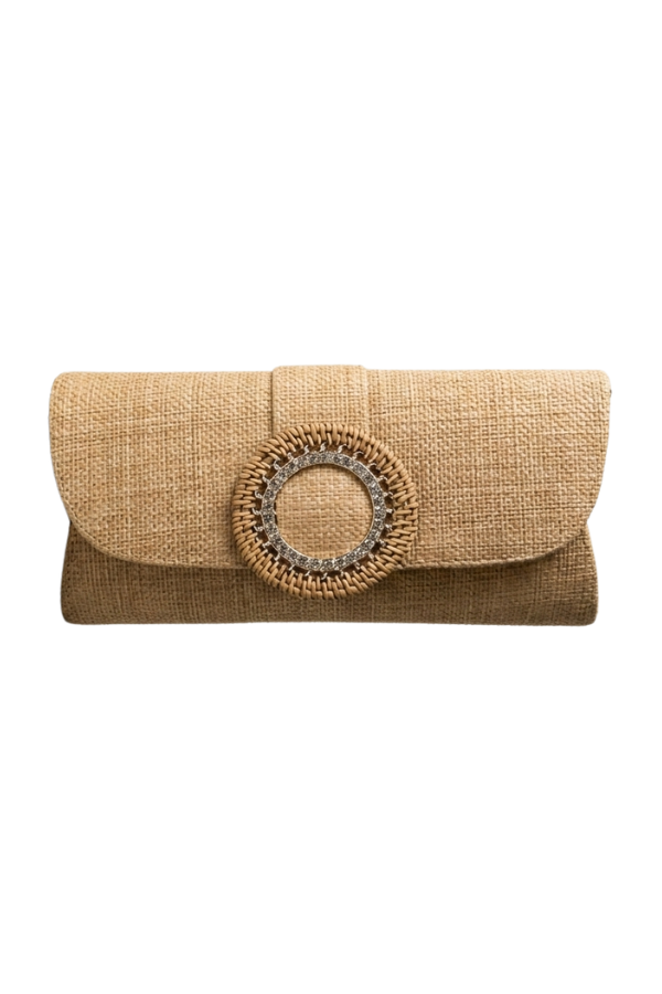 The Riviera Raffia Clutch