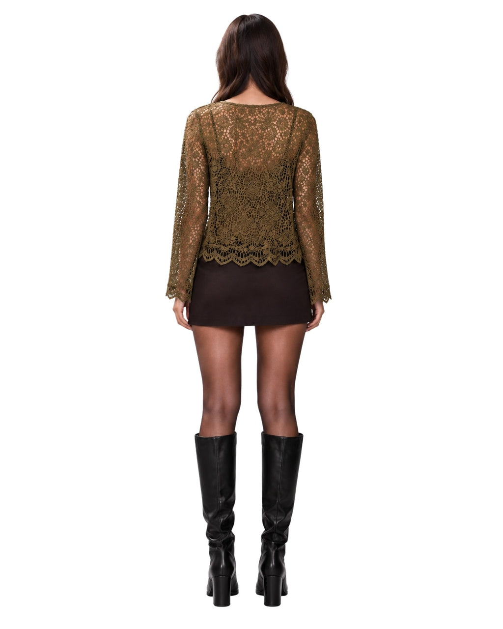 The Boho Crochet Poncho Top