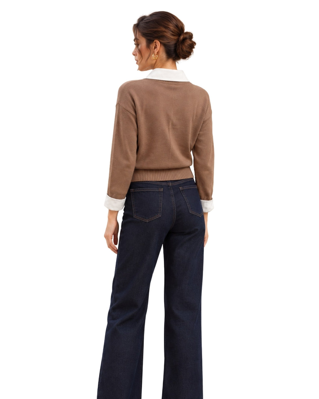 The Lettie Wide Leg Denim Trousers
