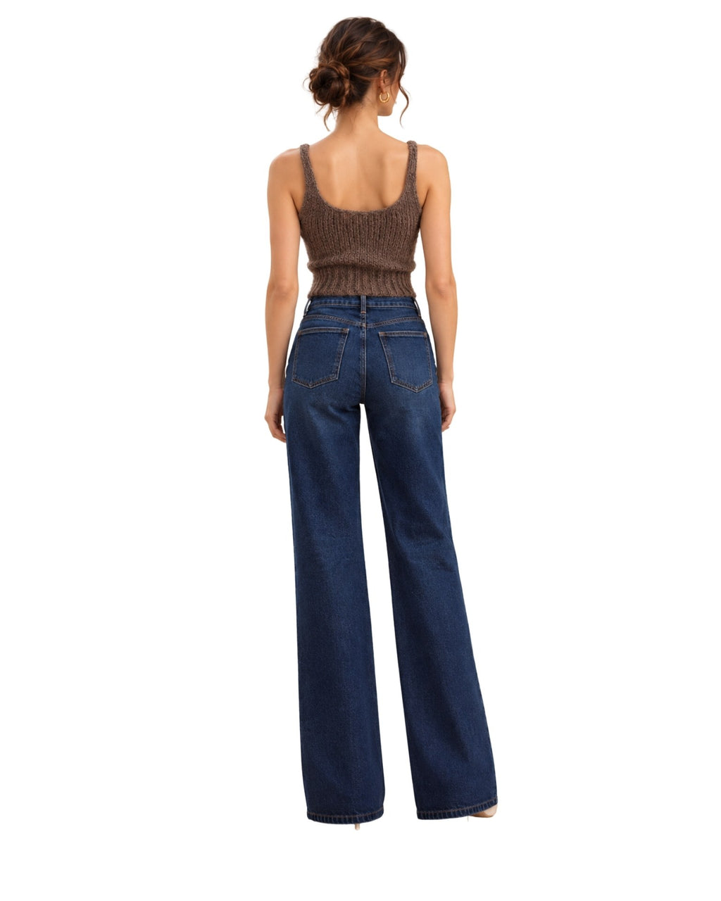 The Tori Fringed Hem Knit Tank Top - Taupe