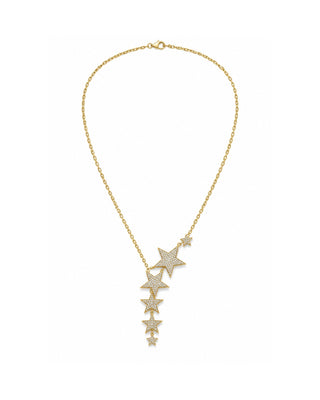 The 6 Pave Star Dangle Necklace