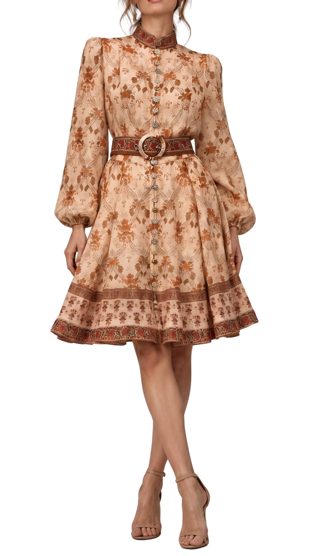 The Penelope Floral Button-Front Dress