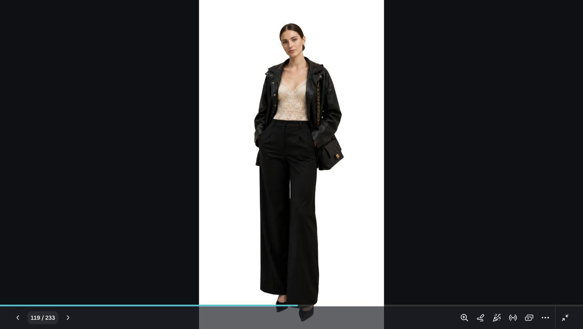 The Scarlett Leather Flare Pant