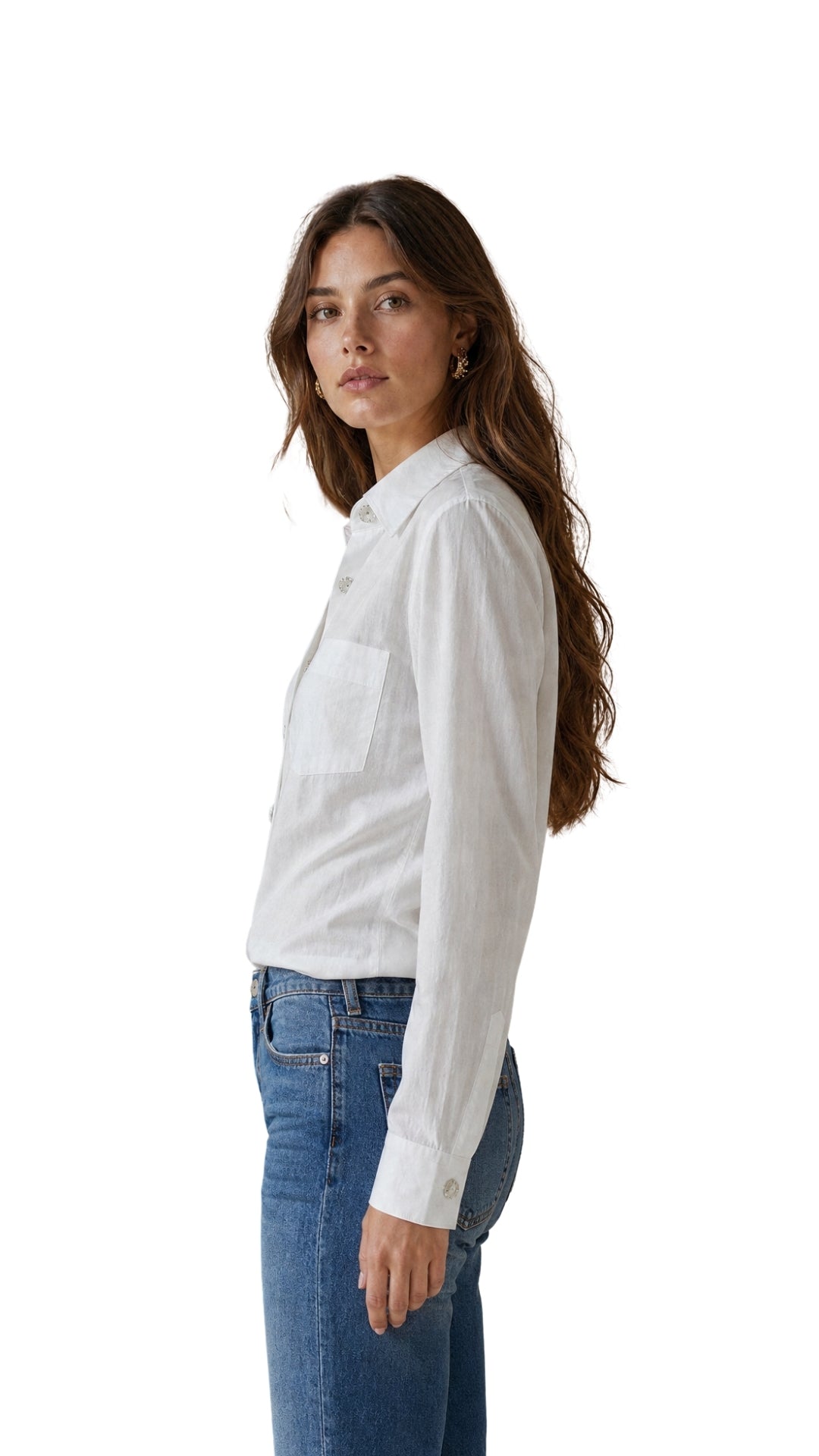The Vintage Jewel Button Long Sleeve Shirt